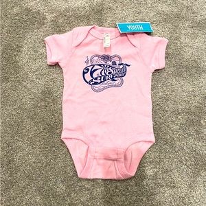 7th Street Surf Club Vintage Retro Style Pink Onesie